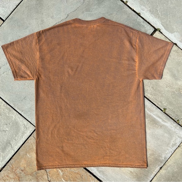 Brown Blue Hazy Dyed T-Shirt - Picture 4 of 4
